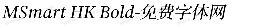 MSmart HK Bold字体转换